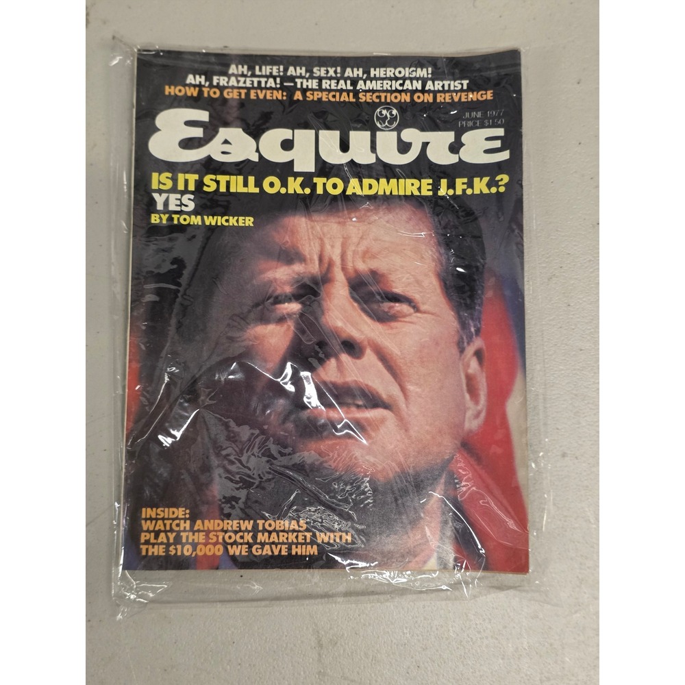 Vintage Esquire Magazine June 1977 JFK John F Kennedy Frank Frazetta Revenge